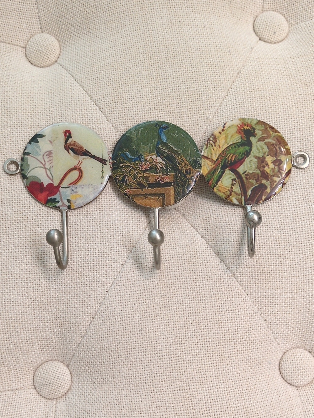Anthropologie Birds Round Wall Hooks